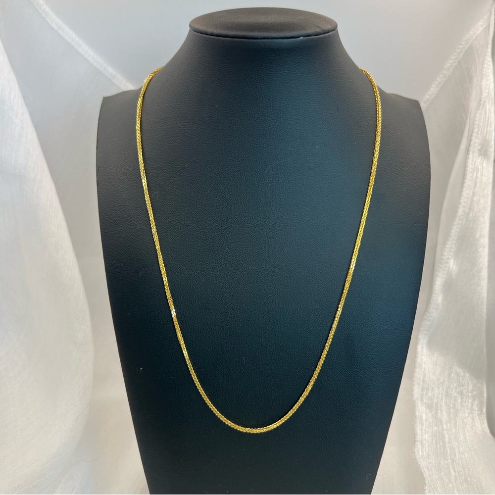 S925 Wheat Chain | Gold | Adjustable - Picture 3 of 5